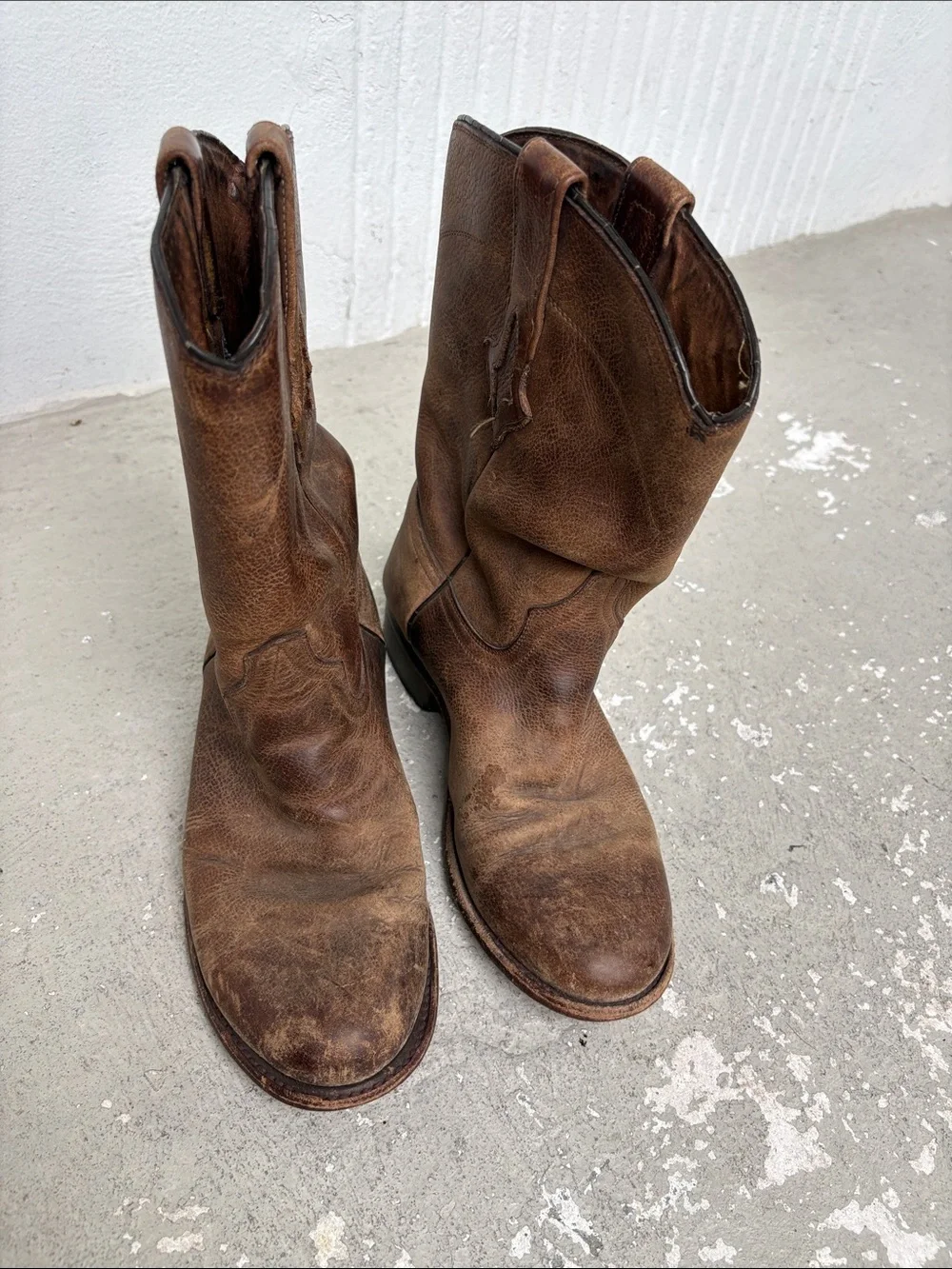 Vintage distressed resistol boots